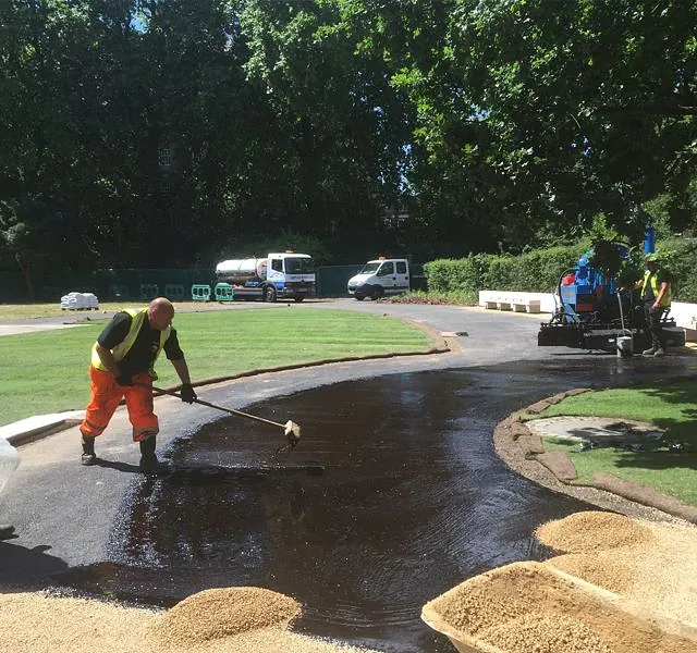 Commercial gardens resurfacing pathway