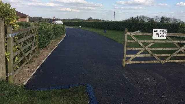 A road that has been tarmacced by us
