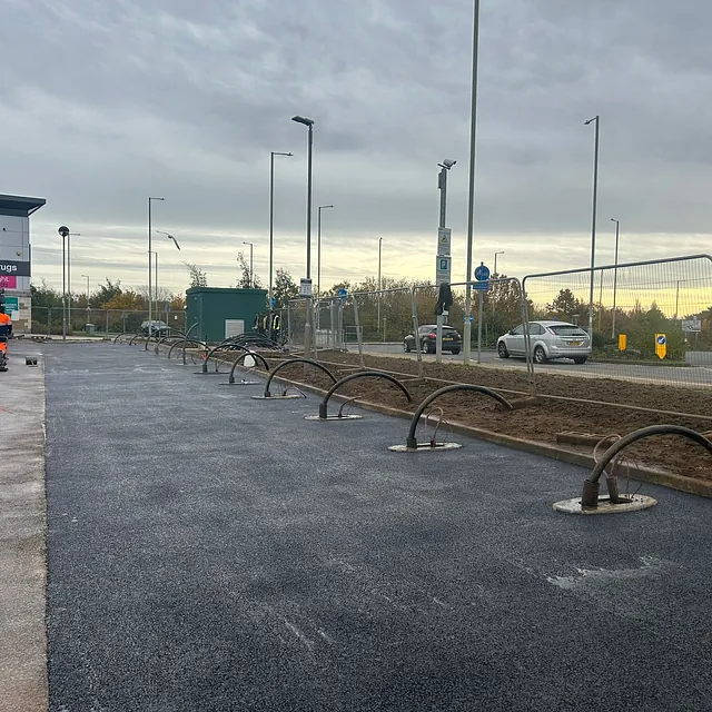 Car park resurfacing for EV charging points to be installed