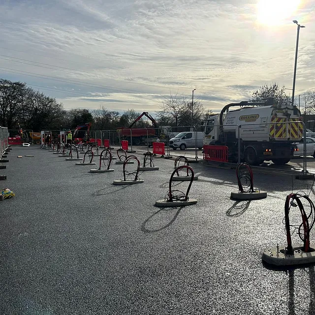 Car park resurfacing for EV charging points to be installed